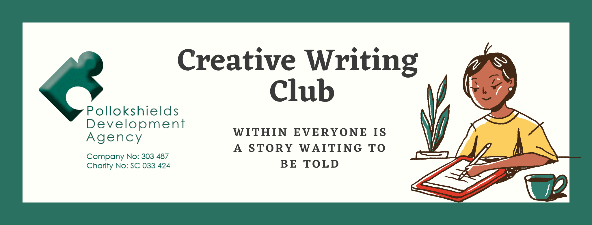 creative writing banner
